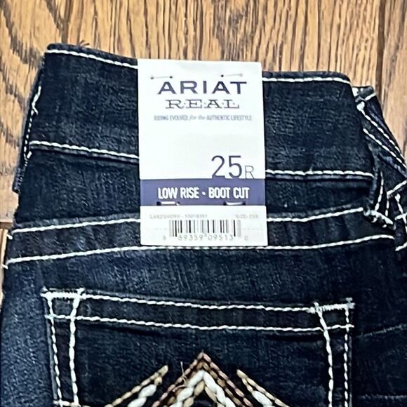 REAL ARIAT Low Rise Boot Rosy Whipstitch Jeans C21 - Picture 9 of 11